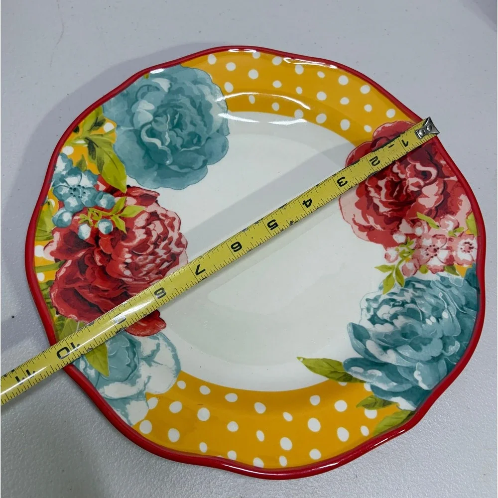 Set of 4 The Pioneer Woman Blossom Jubilee Dinner Plate 10.5